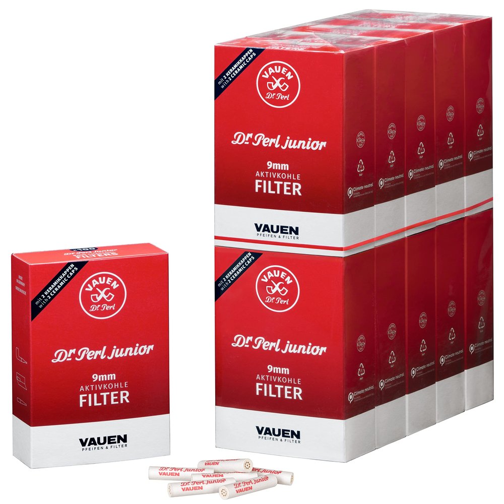 Dr. Perl Junior 9 mm Activated Carbon Filter 10 x 100 Box