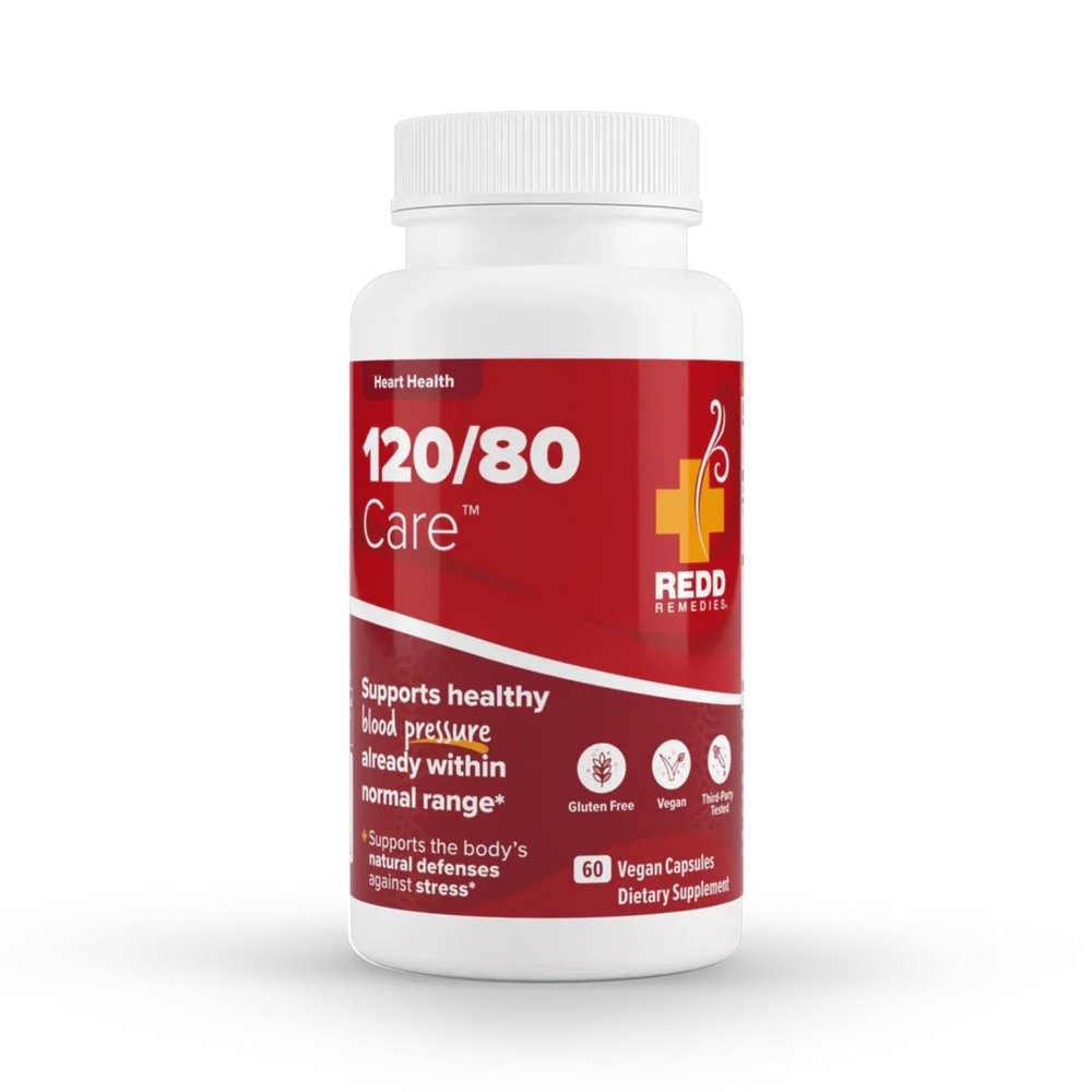 Redd Remedies, 120/80 Care, Heart Health and Natural Blood Pressure Support, 60 Vegan Capsules