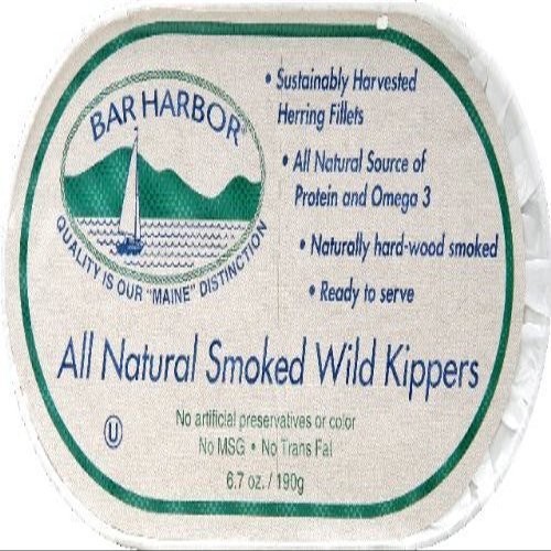 BAR HARBOR All Natural Smoked Wild Kippers 6.7 oz(Pack of 3)