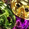 1/4 Sheet ~ Mardi Gras Masks ~ Edible Cake/Cupcake Topper - d871 view 1