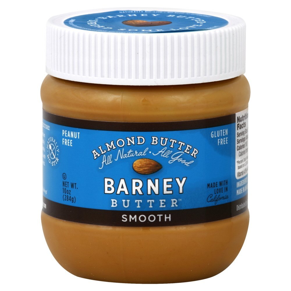 Barney Butter Smooth Almond Butter, 10 oz Jars (Pack of 12)
