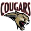 3" Round - Cougars / Panthers Team Mascot - Edible Cake/Cupcake Topper view 1