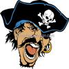 1/8 Sheet ~ Pirates / Raiders Team Mascot ~ Edible Cake/Cupcake Topper!!! view 1