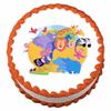 3" Round ~ Baby Shower Noah's Ark ~ Edible Cake/Cupcake Topper - D985 view 1