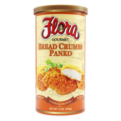 Flora Fine Foods Bread Crumbs - Italian Panko Bread Crumbs 12 oz, Authentic Italian Origin, Golden Crispy Texture, All-Natural Ingredients, Perfect for Italian Dishes, Gourmet Quality