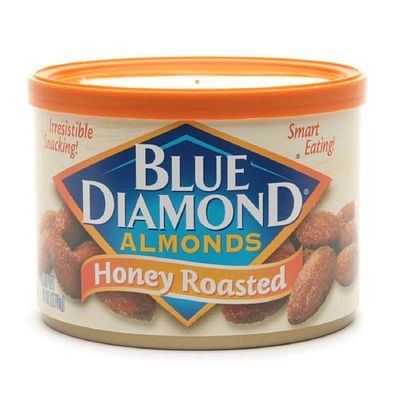 Blue Diamond Almonds, Can, Honey Roasted 6 oz/170 g (Pack 24)