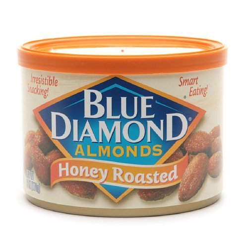 Blue Diamond Almonds, Can, Honey Roasted 6 oz/170 g (Pack 24)