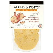 Atkins & Potts Gluten Free Mascarpone Pasta Sauce With Roast Garlic 300G
