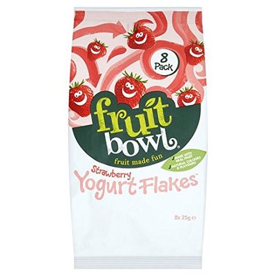 Fruit Bowl Yoghurt Fruit Flakes Strawberry 8 X 25G