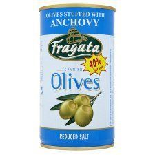 Fragata Reduced Salt Spanish Olives Stuffed With Anchovy 350G
