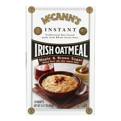 Instant Irish Oatmeal Maple Brown Sugar 15.17 Ounces (Case of 12)