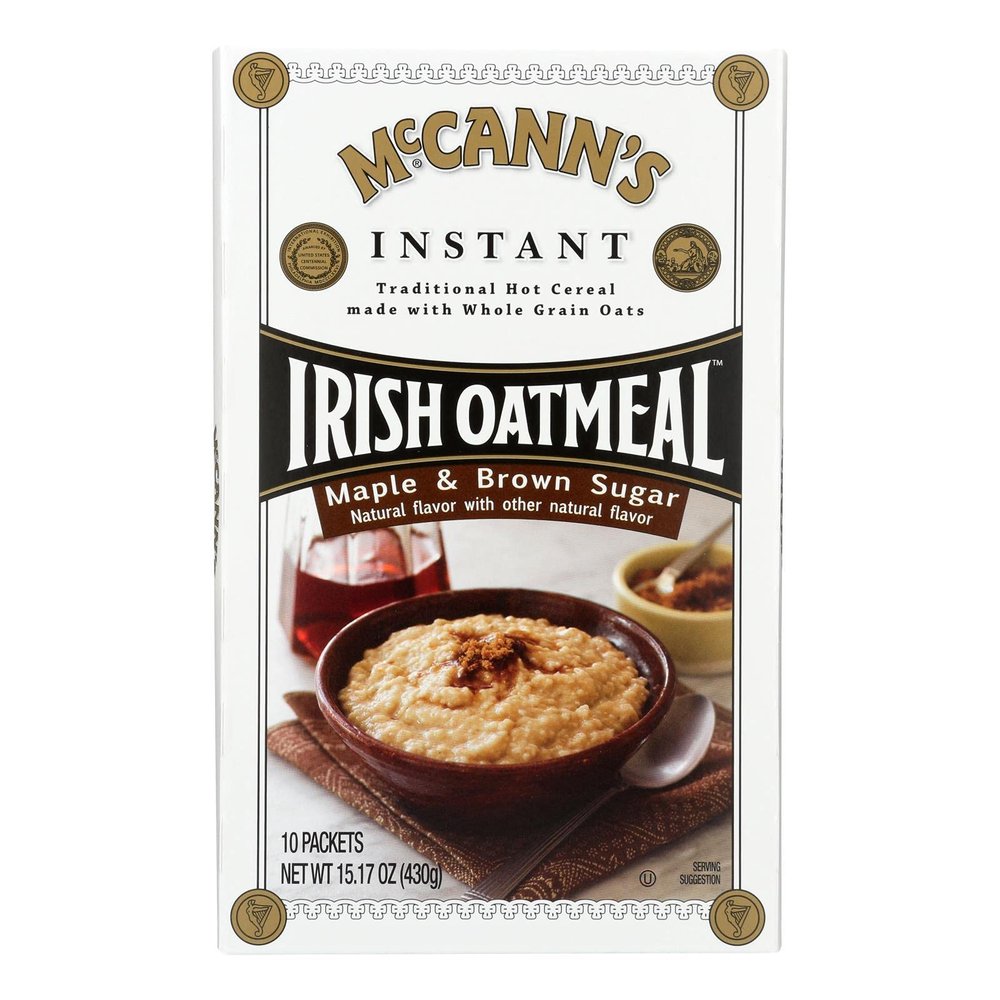 Instant Irish Oatmeal Maple Brown Sugar 15.17 Ounces (Case of 12)