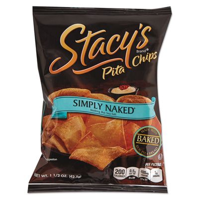 Stacy's Pita Chips, 1.5 Naked 36 Ounce (Pack of 24)