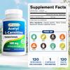 Best Naturals Acetyl L-Carnitine (ALCAR) 500mg, 120 Capsules, 120 Servings - Non-GMO and Gluten Free, 1 Capsule per Serving (3 Pack) view 2