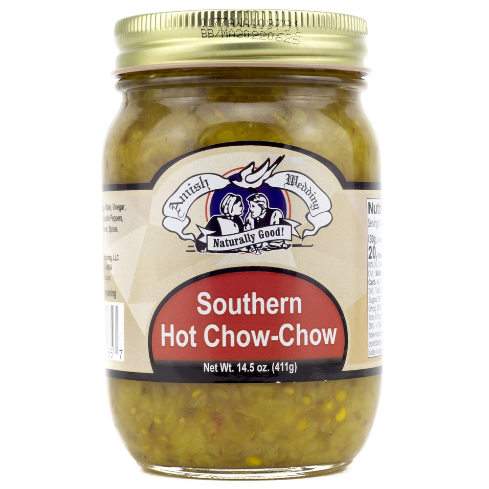Amish Wedding Old Fashioned Southern Hot Chow Chow 16 Ounces