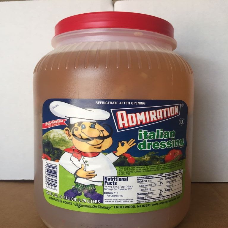 ADMIRATION Italian Dressing, 128 Fluid Ounce