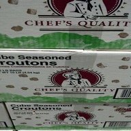 Chef's Quality Seasoned Croutons, Cubes, 10 Pound