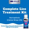 Nix Complete Lice Treatment Kit for Home and Hair, with Permethrin Crme Rinse, Combing Gel, Lice Comb, and Home Spray for Bedding and Furniture view 4