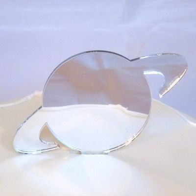 Super Cool Creations Saturn Cake Topper Mirror 6.5cm (10cm inc Spike)