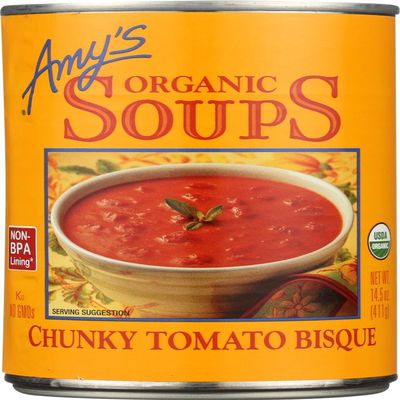 Amy's Organic Chunky Tomato Bisque, 14.5-Ounce Cans (Pack of 12)
