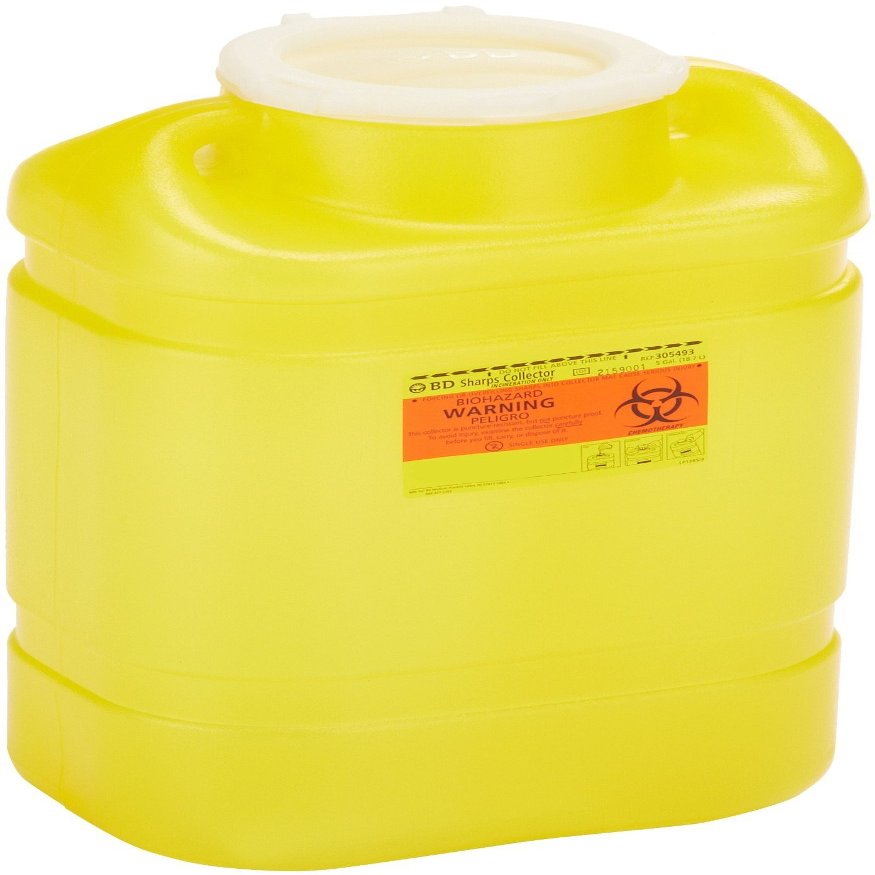 305493 PT# 305493- Container Sharps Chemotherapy Yellow 5gal Ea by, Becton-Dickinson