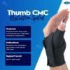 Comfort Cool Thumb CMC Restriction Splint, Right Medium Plus 7-7/8" to 8-1/4" view 2