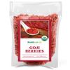 Healthworks Organic Dried Goji Berries - 16oz /1lb - 1 Pack - Vegan and Non-GMO Certified Organic Raw Sun-Dried Goji Berries view 1