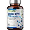 biophix Super B-15 100 Veggie Caps - Niacin Calcium Choline Inositol DMG TMG - Supports Healthy Oxygen Energy Levels view 1