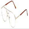 Calabria 1110CB Metal Pilot BiFocal Reading Glasses +1.50 Gold Men Women Designer Vintage Bi Focal Readers Trendy Eyeglasses view 1