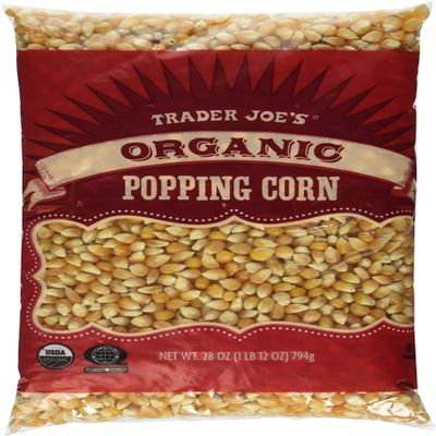 3 Packs Trader Joe's Organic Popping Corn