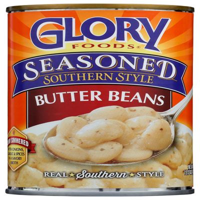 Glory Foods, Seasoned Southern Style Butter Beans, 15 Ounce
