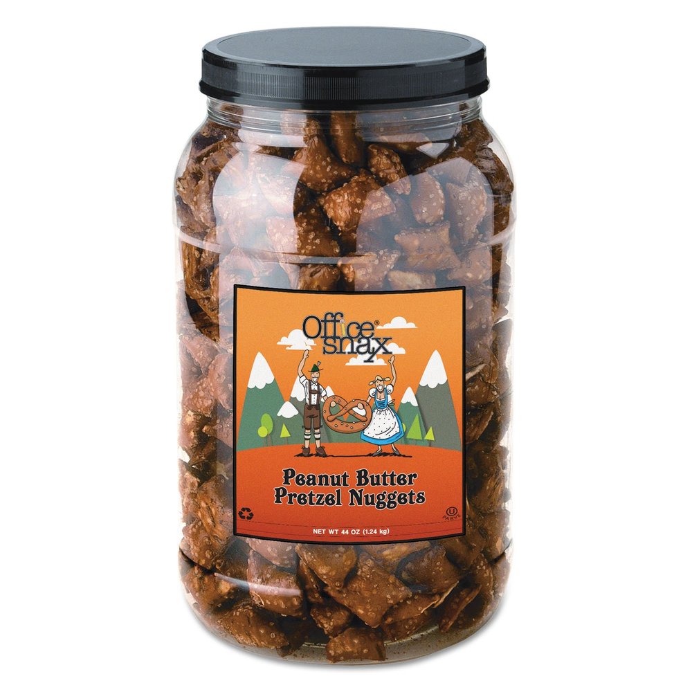 Pretzel Assortment, Peanut Butter, 44oz, Canister, Par# OFX375
