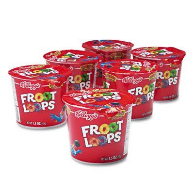Froot Loops Breakfast Cereal, Single-Serve 1.5 Oz Cup, 6/box