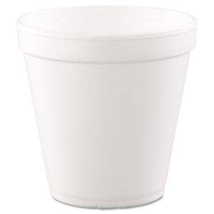 Dart Foam Containers, Foam, 16Oz, White, 25/Bag, 20 Bags/Carton