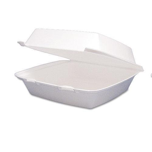 Foam Container, Hinged Lid, 3-Comp, 9 1/2 x 9 1/4 x 3, 200/Carton 9.5