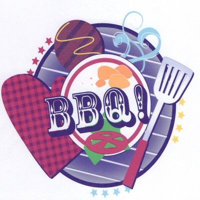 2" Round ~ BBQ! Birthday ~ Edible Cake/Cupcake Topper!!!