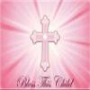 1/4 Sheet ~ Bless This Child Pink Baby ~ Edible Cake/Cupcake Topper!!! view 1