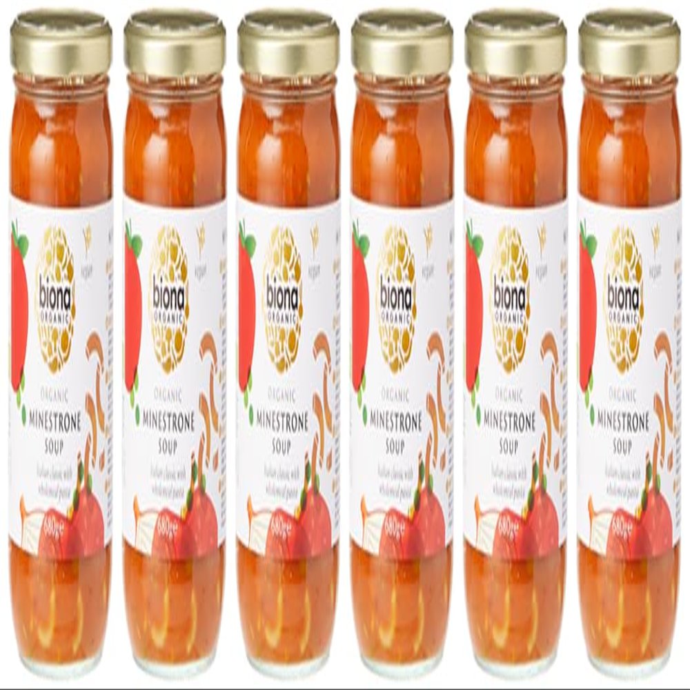 Biona Organic Minestrone Soup 680 g (Pack of 6)