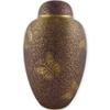 Beautiful Life Urns Purple Butterfly Adult Cremation Urn - Unique Brass Funeral Urn Adorned with Purple and Gold Butterflies (Large) view 1