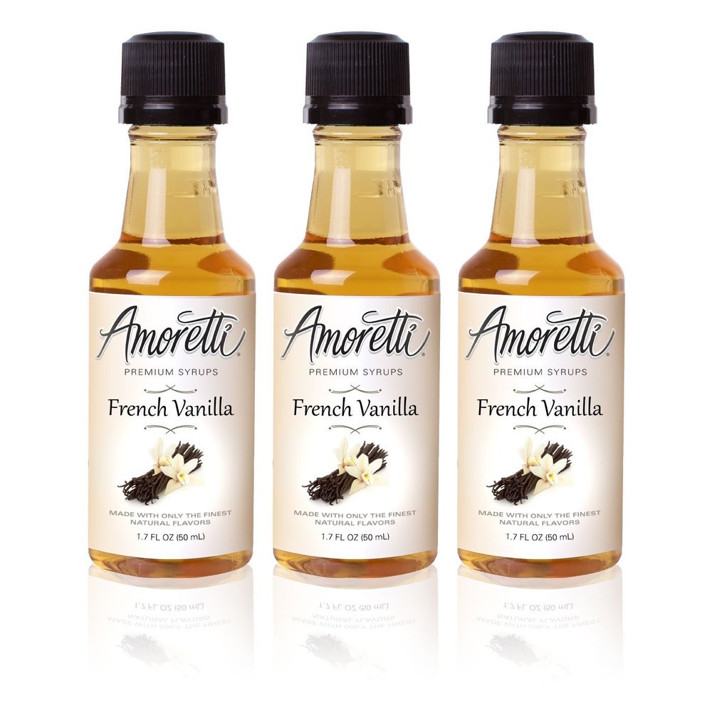 Amoretti Premium French Vanilla Syrups 50ml 3 Pack