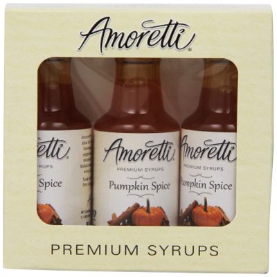Amoretti Premium Pumpkin Spice Syrups 50ml 3 Pack