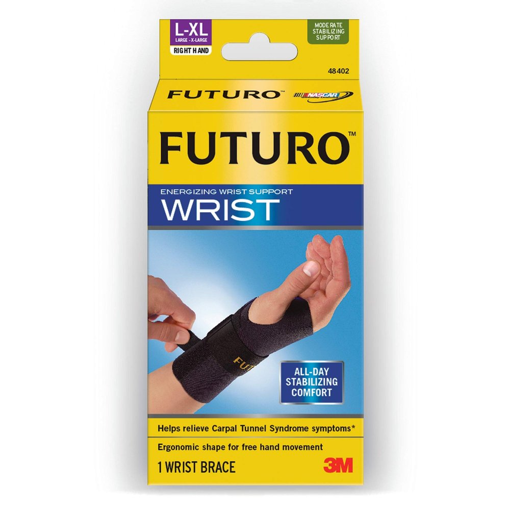 3M Futuro Large/Extra Large Energizing Wrist Support, L/XL, Right Hand
