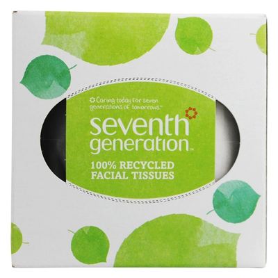 Seventh Generation, 2-Ply Facial Tissue, Recycled, 8BX, White, 85 Sheets
