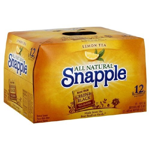 Snapple Tea, 12- 16 Fl Oz (Pack of 2) (Lemon)