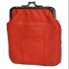 LeatherBoss Cigratte Case Holder With Clasp Closure - Red - 3.7/5" x 5.7/5" view 2