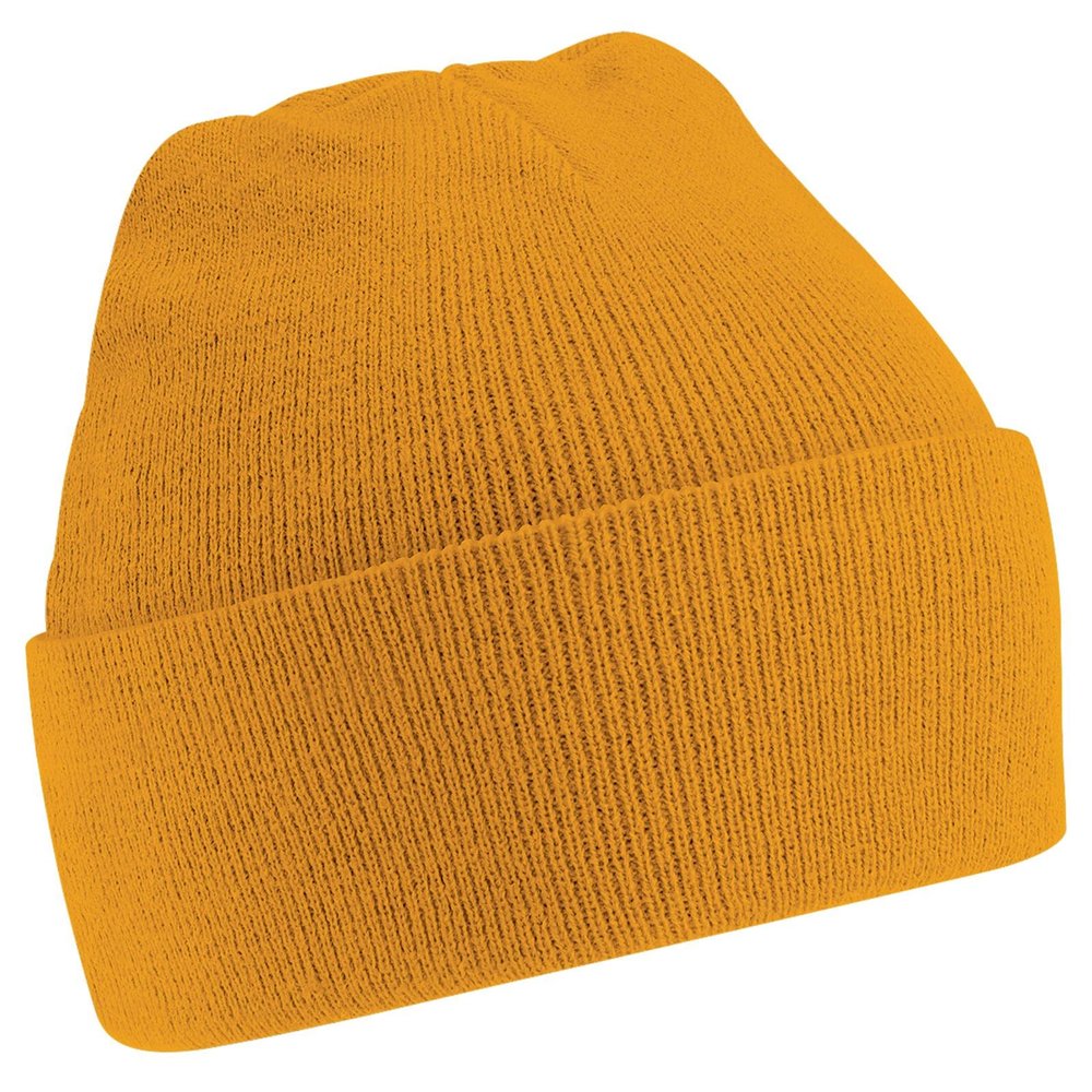 Beechfield Knitted hat Baseball Cap, Gold (Mustard), One Size