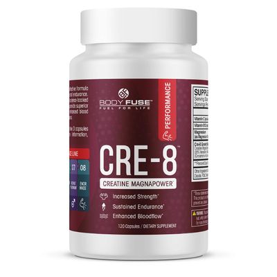 Body Fuse CRE-8 Creatine | Strength, Endurance & Decrease Recovery Time | 40 Servings