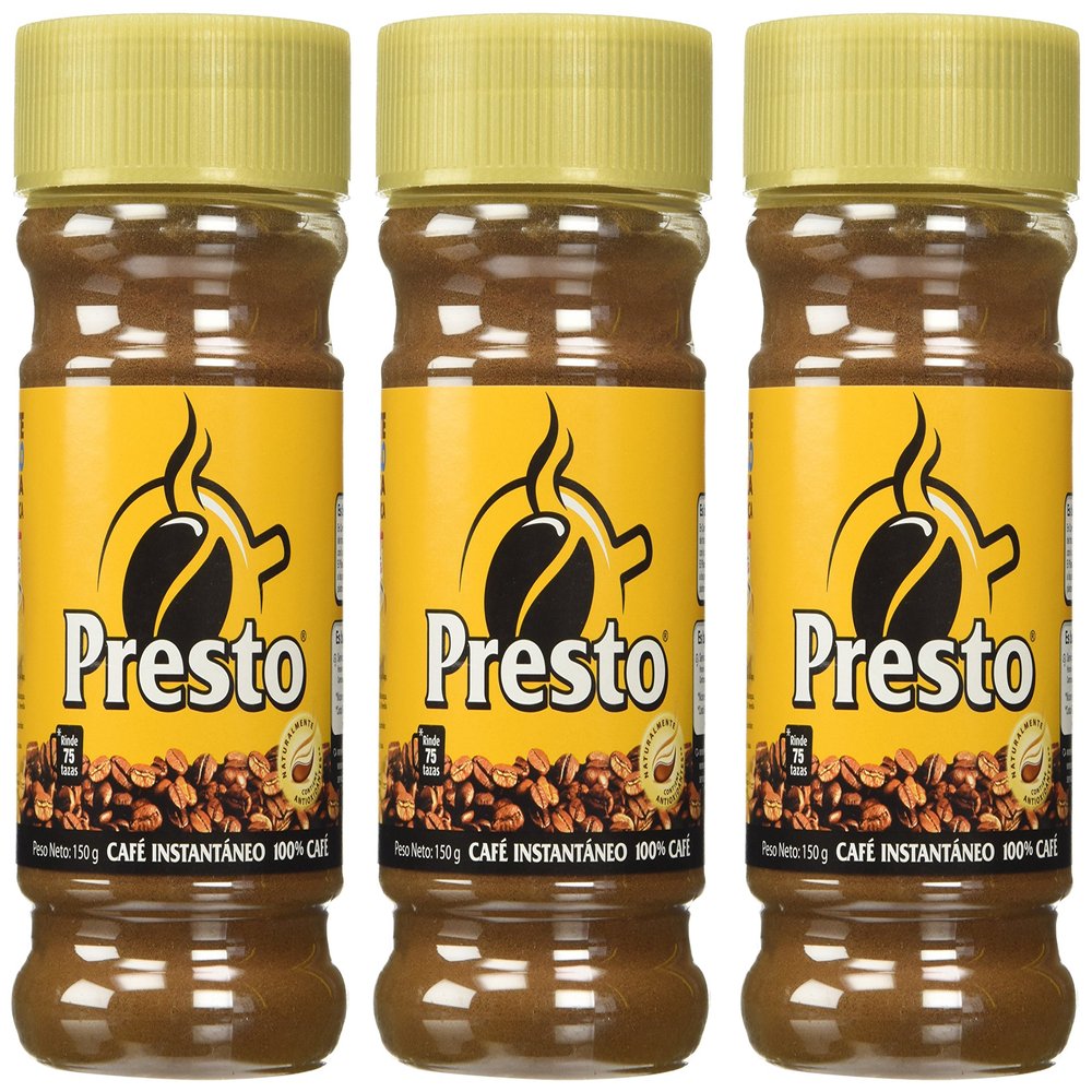 Cafe Presto Instant Coffee from Nicaragua - (150 gr) 4 Pack