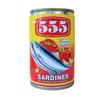 555 Sardines in Tomato Sauce with Chili (Hot) 5.5oz (155g), 6 Pack view 2