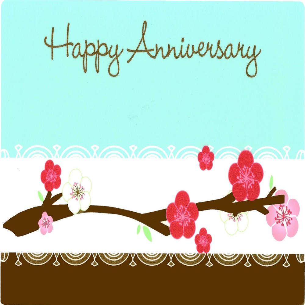 3" Round ~ Happy Anniversary Flowers ~ Edible Cake/Cupcake Topper!!!